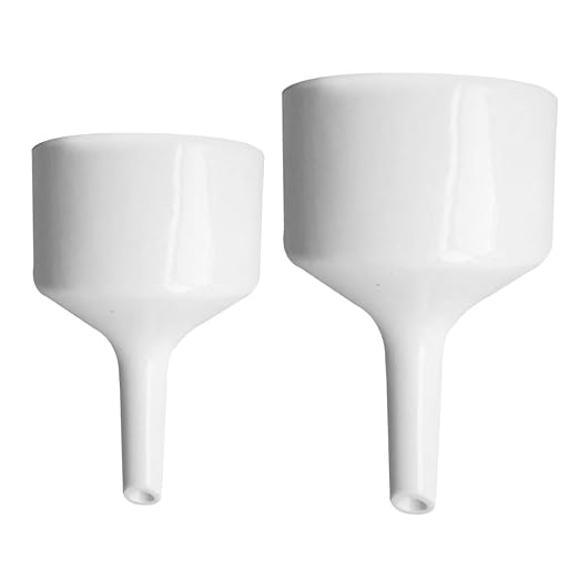 Veemoon 2pcs Buchner Funnels Set 100ml and 60ml White Scientific Filter Funnels by Veemoon