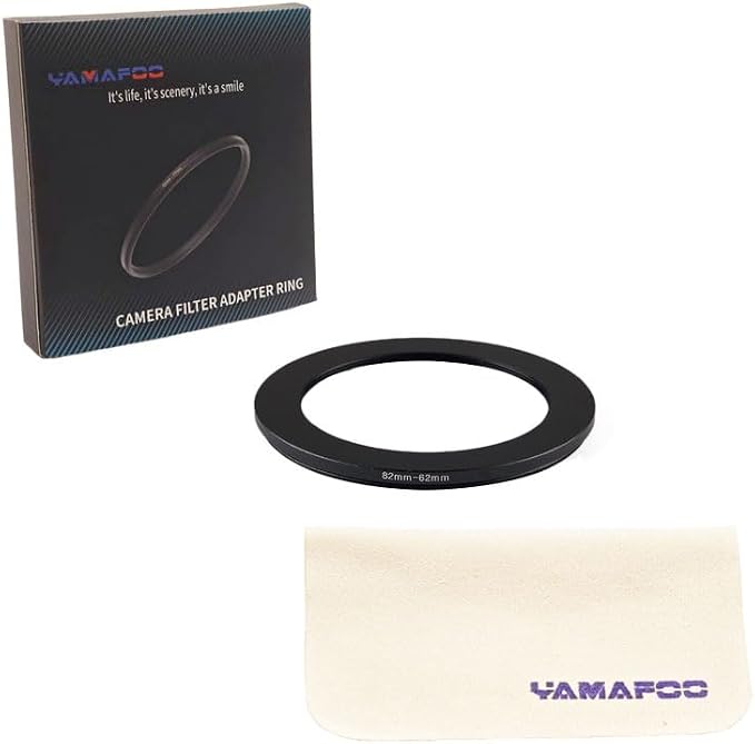 YAMAFOO 82mm to 62mm Step-Up Ring/Step Down Rings Filter Adapter - Image 2