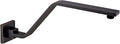16 Inch S Shape Oil Rubbed Bronze Shower Head Arm, Square Wall Mounted Shower Arm and Flange Included
