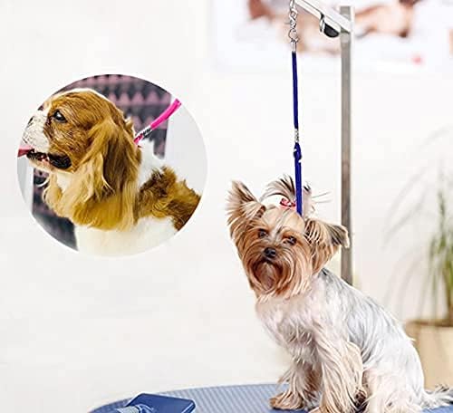 Pet Dog Grooming Loop Pet Bathing Tether Straps Heavy Duty Nylon Restraint Noose for Pet Bathing - 4 Pack 22 Inches