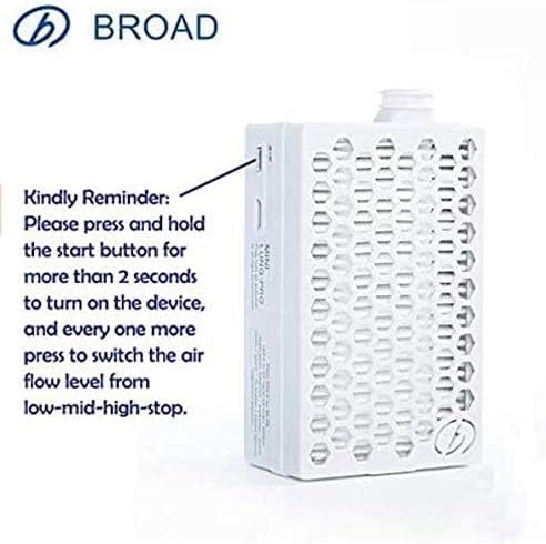 BROAD Breathe Easier AirPro Mask Rechargeable Reusable Air Purifying Respirator - Image 7