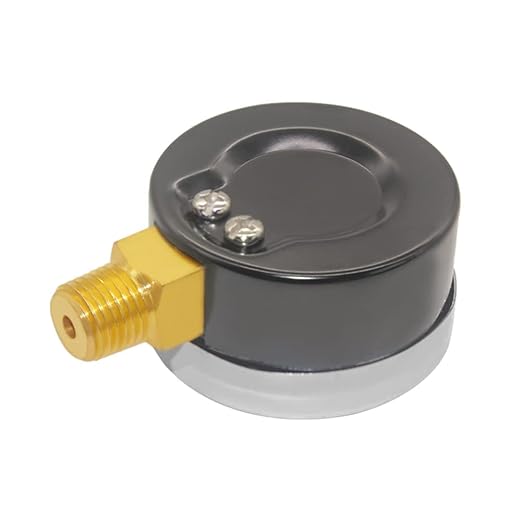Joywayus Pressure Gauge 0 to 60 PSI Brass 1/4" Male NPT Thread Lower Mount - Image 5