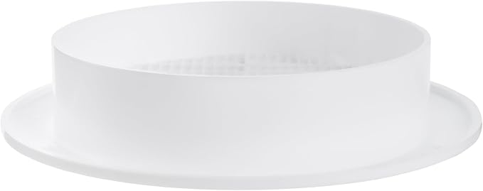 White 4" Inch Round Ventilation Grille - Image 6