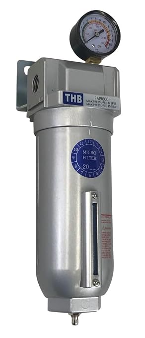 1/2" NPT Industrial Coalescing 0.01u Micron Filter Removes 99.98% of Oil by Unknown