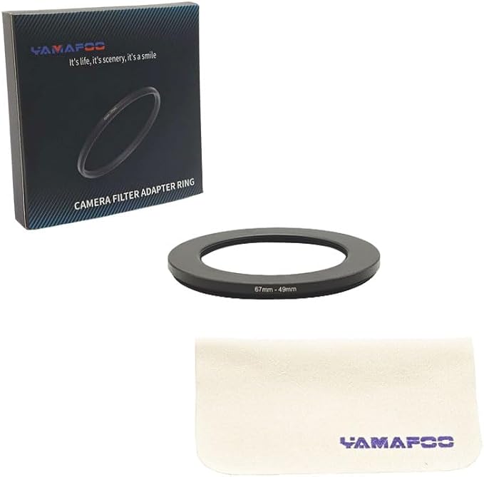 YAMAFOO 67mm to 49mm Step-Up Ring/Step Down Rings Filter Adapter - Image 2
