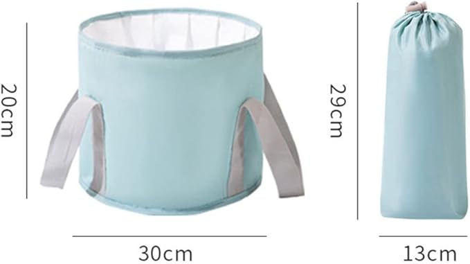 VALINK Collapsible Foot Bath Basin for Soaking Feet, Portable Foot Bath Tub Bag with Handles,travel washbasin for Travel Camping