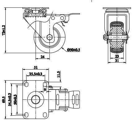 Finnhomy Caster Wheels Set of 4 - Image 7