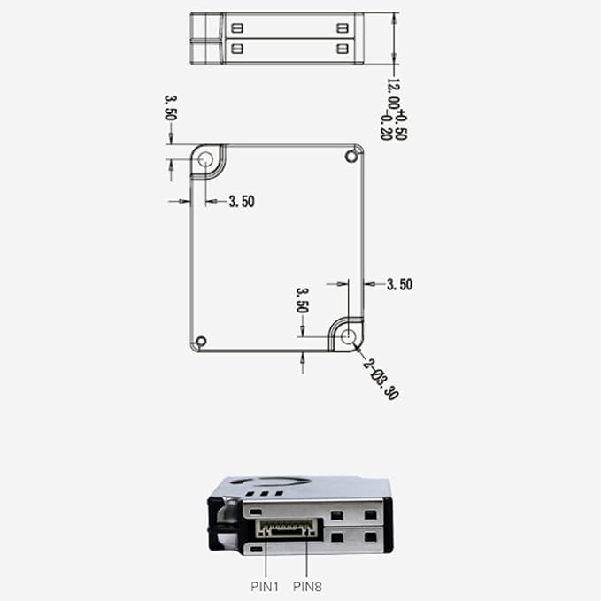 PMS9103M PM2.5 Dust Particle Sensor Module Detects PM2S-3 Indoor Quality - Image 4