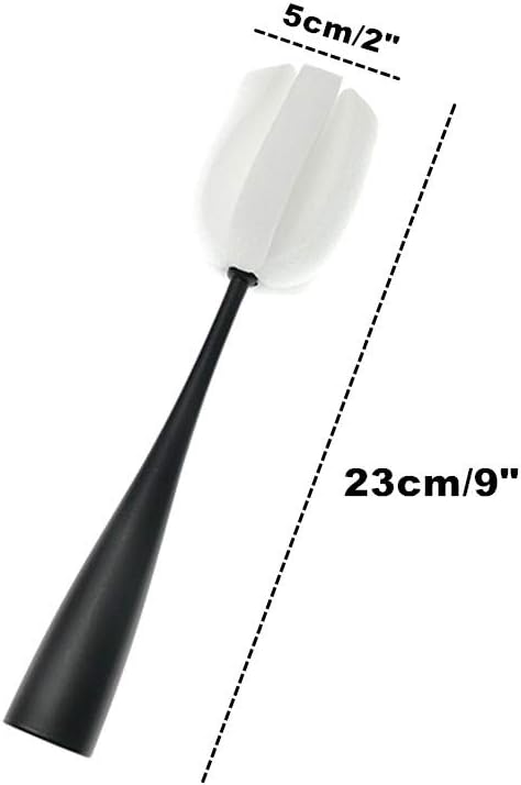 Long Handle Cup Bottle Cleaning Brush Sponge Pot Cleaner Scourer Washer - Image 3