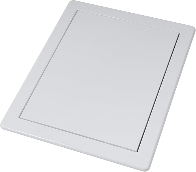 Vent Systems White ABS Plastic - Access Panel 8 x 10 Inch - Access Panel with Door for Drywall, Wall and Ceiling Electrical and Plumbing Service Wall Hole Cover - Exterior Dimensions 8.6x10.6 Inches