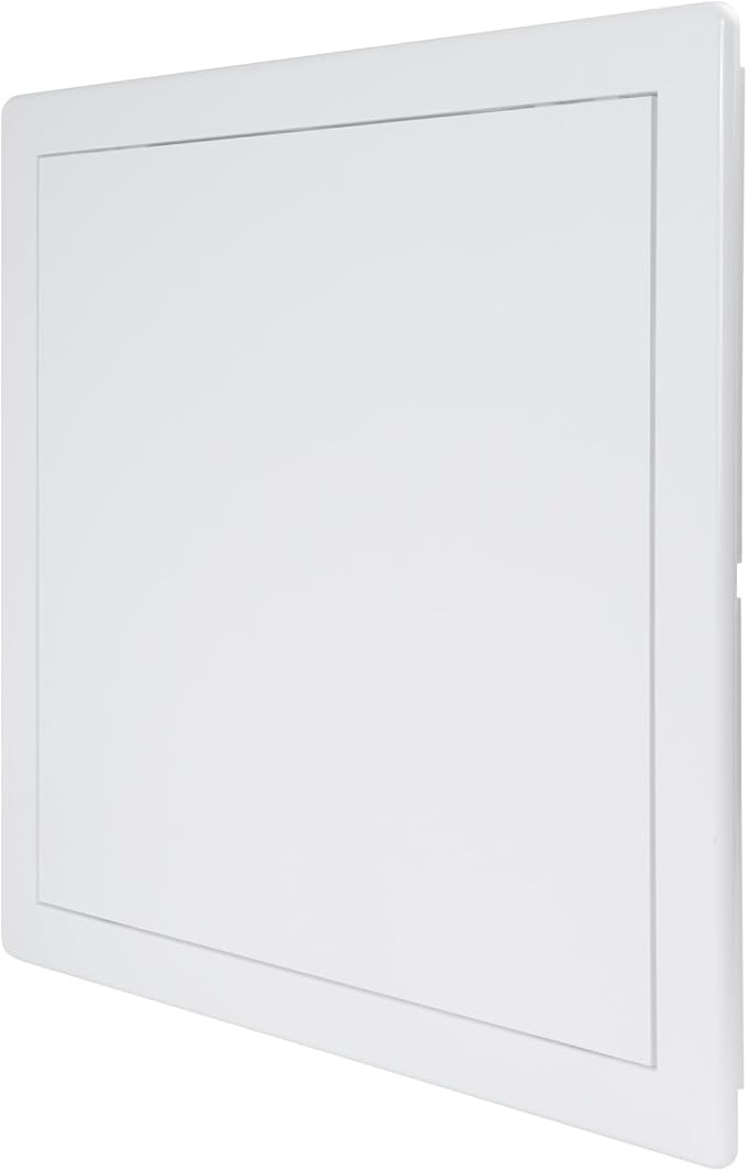 Vent Systems 12x12 Access Panel - Easy Access Doors - ABS Plastic - Access Panel for Drywall, Wall and Ceiling Electrical and Plumbing Service Door Cover - Exterior Dimensions 12.7x12.7 Inches White