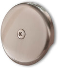 Single Hole Bathtub Drain Overflow Plate with One Matching Screws, Easy to Install, Satin Nickel