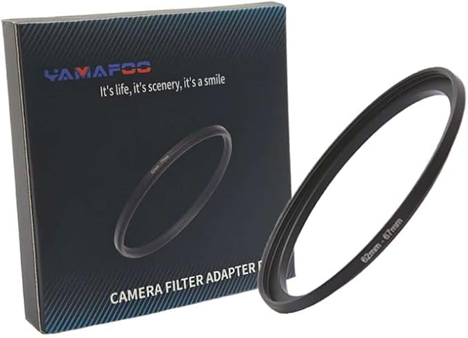 YAMAFOO 62mm to 67mm Step-Up Ring/Step Down Rings Filter Adapter by YAMAFOO