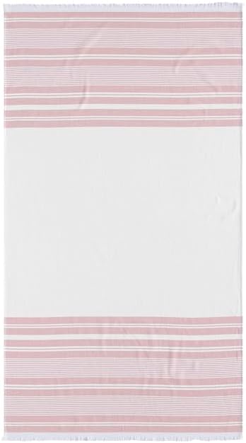 Maisonette Turkish Bath & Beach Towels - 2 Pack (36"x71"), Quick-Dry Cotton Peshtemal for Bath, Beach, Absorbent, Lightweight, Bathroom, Hammam, and Spa Towels with Eyelash Fringe, Red (Terracotta)
