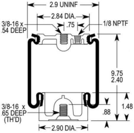 2 PCS TORQUE Cab Air Sleeper Bag Spring - Image 3