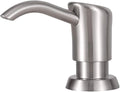 Soap Dispenser, Kitchen Sink Soap Dispenser Built in and Refill from The Top Design,Brushed Nickel ABS Head with 12 Ounce Bottle