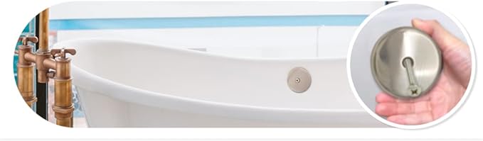 Single Hole Bathtub Drain Overflow Plate with One Matching Screws, Easy to Install, Plated Chrome