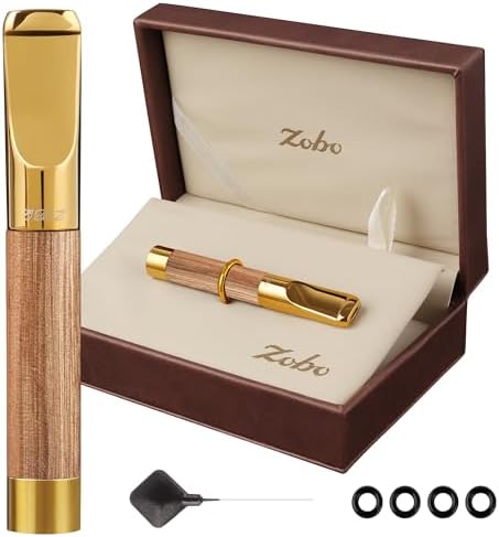 Reusable Washable Cigarette Filter Tips Mouthpiece Handcrafted Solid Wood Metal by ZOBQ