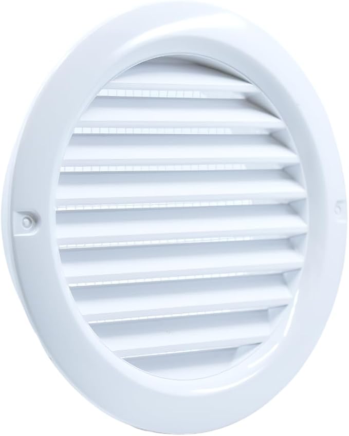 VENTS-US - 4" White Round Plastic Vent Cover - Compatible with 4 Inch Diameter - Image 5