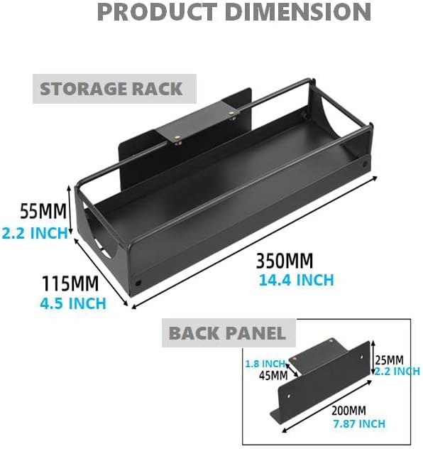 Under Sink Organizer Sliding Storage Rack for Kitchen & Bathroom, Space-Saving Pull-Out Storage for Bottles, Spices, Cleaning Supplies Adjustable Under Cabinet Organizer Durable Metal Shelf, White