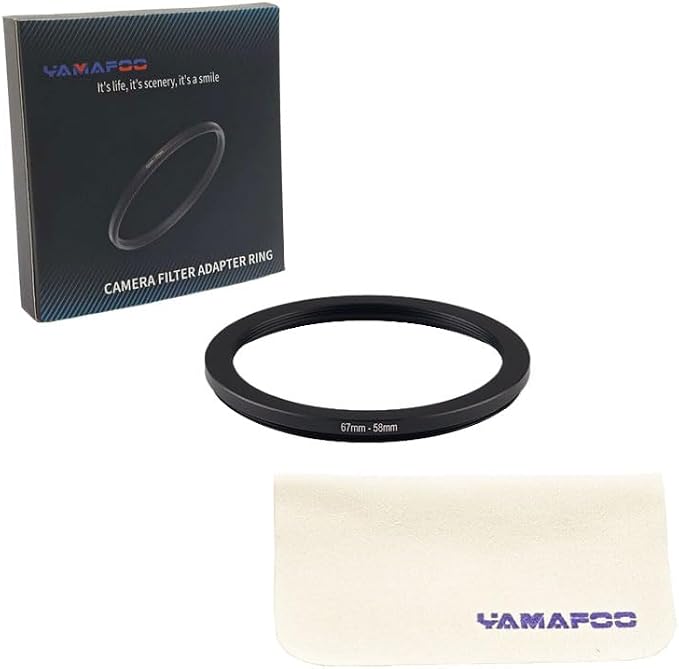 YAMAFOO 57mm to 58mm Step-Up Ring/Step Down Rings Filter Adapter - Image 2