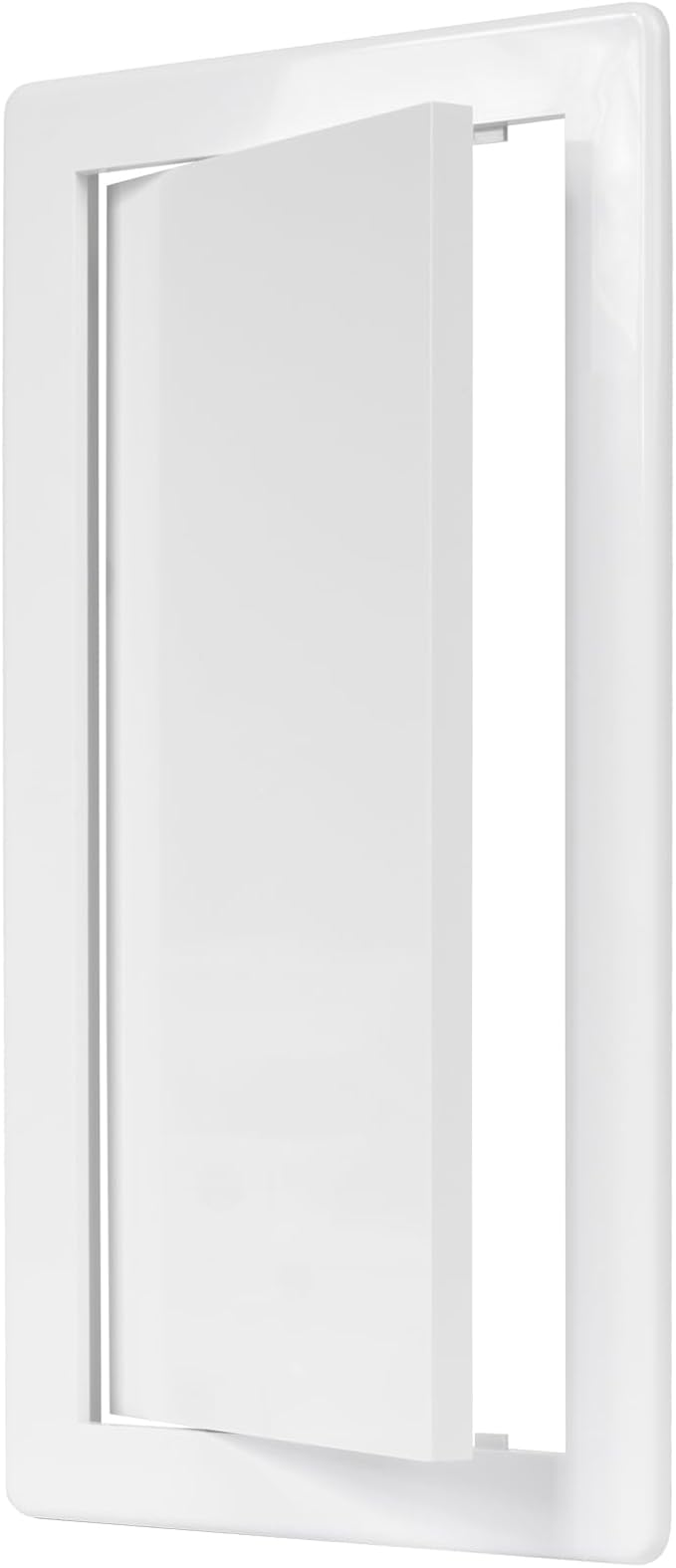 6" x 12" White Plastic Access Panel. Service Shaft Door Panel. Plumbing, Electricity, Heating, Alarm Wall Access Panel for Drywall. Bathroom Services Access Hole Cover. (6" x 12")