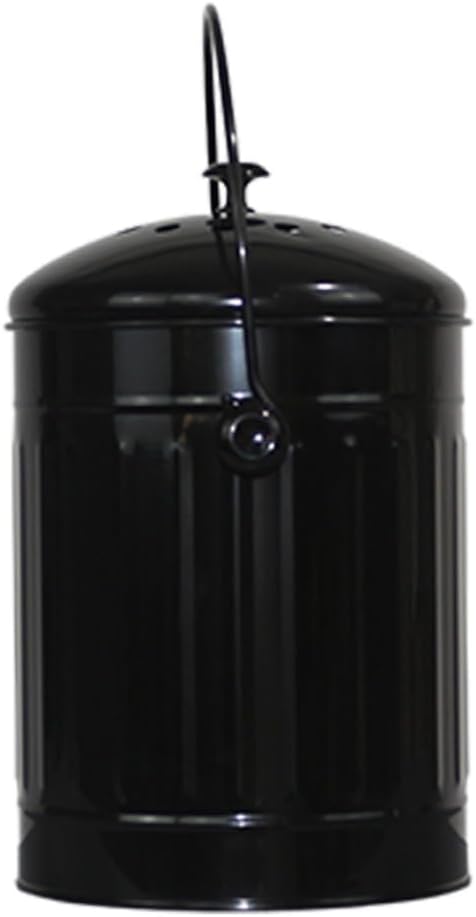 Markson Compost Bin with Airflow Lid and Charcoal Filter 1.5 Gallon Metal Black - Image 2