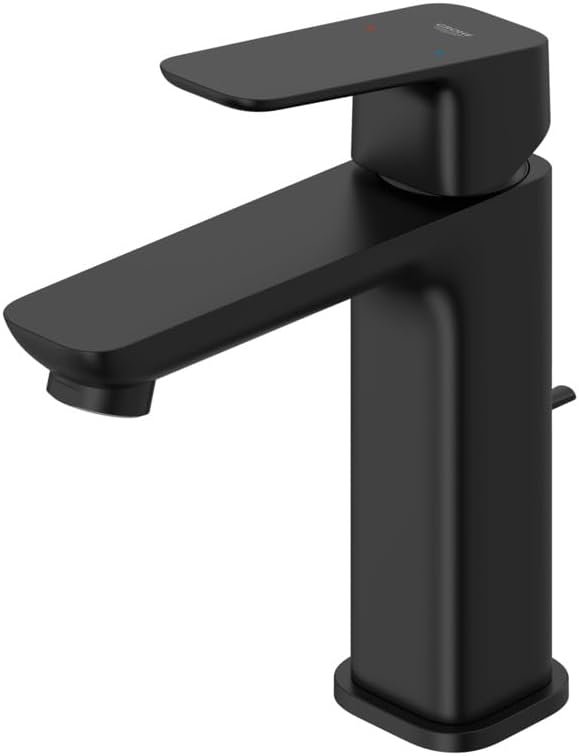 Grohe 1019202430 Cubeo Single Hole Single Handle M-Size Bathroom Faucet, 1.2 GPM, Matte Black