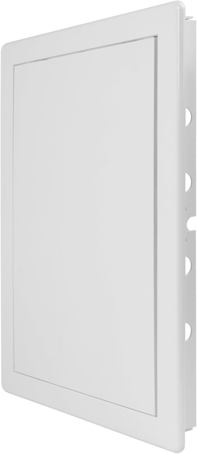 Vent Systems White ABS Plastic Access Panel 8 x 12 Inch - Access Panel with Door for Drywall, Wall and Ceiling Electrical and Plumbing Service Wall Hole Cover - Exterior Dimensions 8.7x12.7 Inches