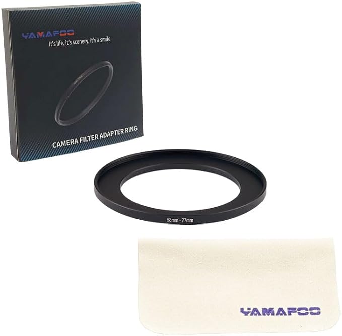 YAMAFOO 58mm to 77mm Step-Up Ring/Step Down Rings Filter Adapter - Image 2