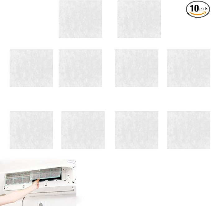 10 Pack Mini Split Air Conditioner Vent Filters Cover Anti-Dust Secondary Air by Unknown