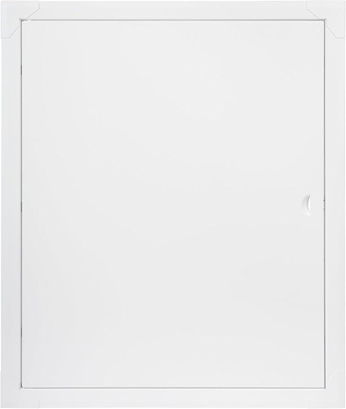 16" x 20" White Metal Access Panel. Service Shaft Door Panel. Plumbing, Electricity, Heating, Alarm Wall Access Panel for Drywall. Bathroom Services Access Hole Cover.