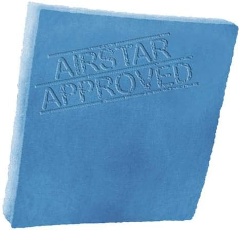 10 Feet of Blue and White Air Filter Media Roll, MERV6 Polyester Media - Image 3