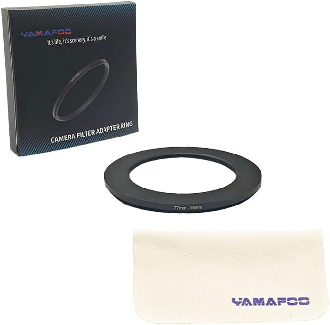 YAMAFOO 55mm to 77mm Step-Up Ring/Step Down Rings Filter Adapter - Image 2