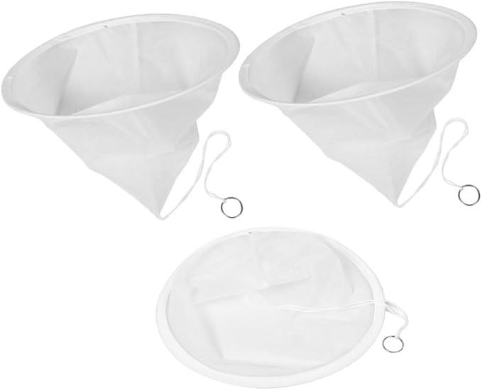 3pcs Honey Filter Mesh Mesh Conical Nylon Strainer by Unknown