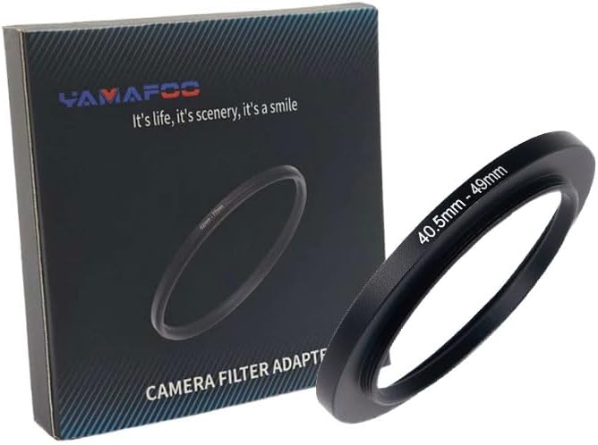 YAMAFOO 40.5mm to 49mm Step-Up Ring/Step Down Rings Filter Adapter by YAMAFOO