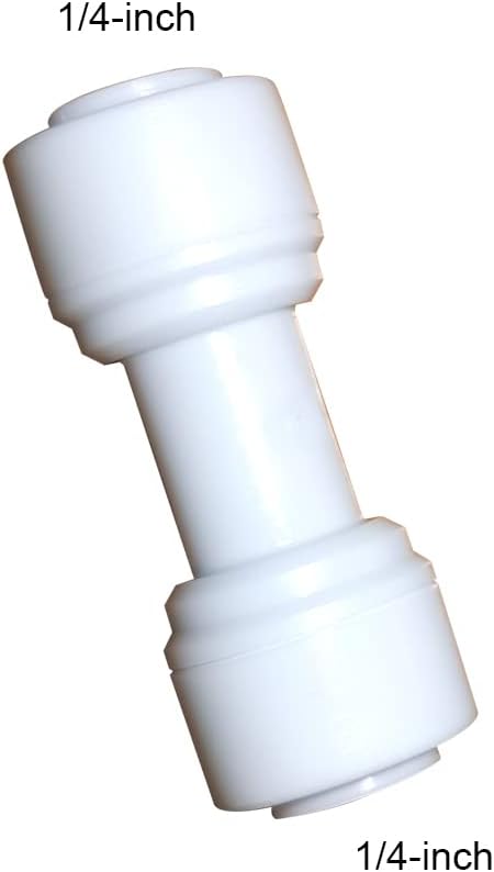 1/4 inch O.D. Tube Straight Union Quick Connect fittings RO Water Filters set - Image 2