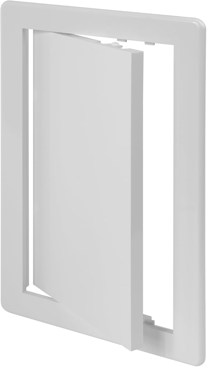 Vent Systems 6x10 Access Panel - ABS Plastic - for Drywall, Wall and Ceiling Electrical and Plumbing Service - Exterior Dimensions 6.7x10.7 Inches
