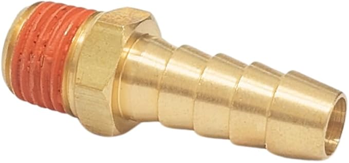 2 Pack Brass Air Hose Barb Fittings Adapter Set, 3/8 Inch Barb to 1/4 Inch NPT - Image 9