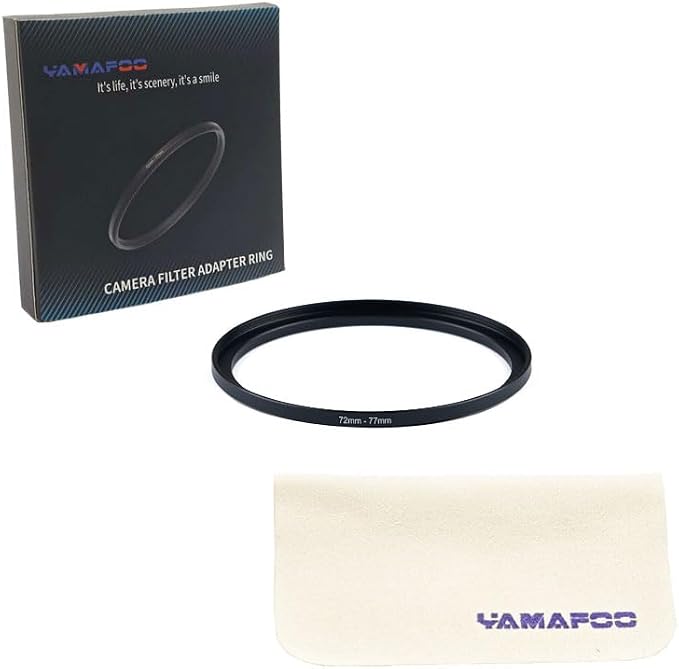 YAMAFOO 72mm to 77mm Step-Up Ring/Step Down Rings Filter Adapter - Image 2