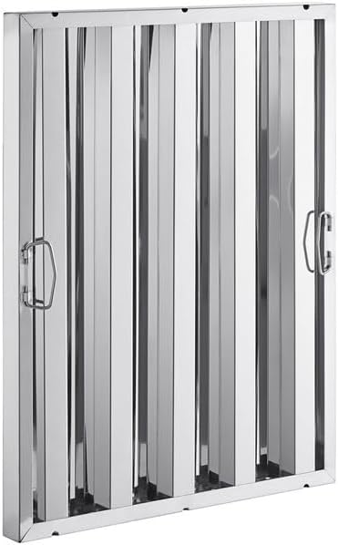 20" x 25" Stainless Steel Commercial Hood Filter – Dishwasher Safe, Welded by Allmont