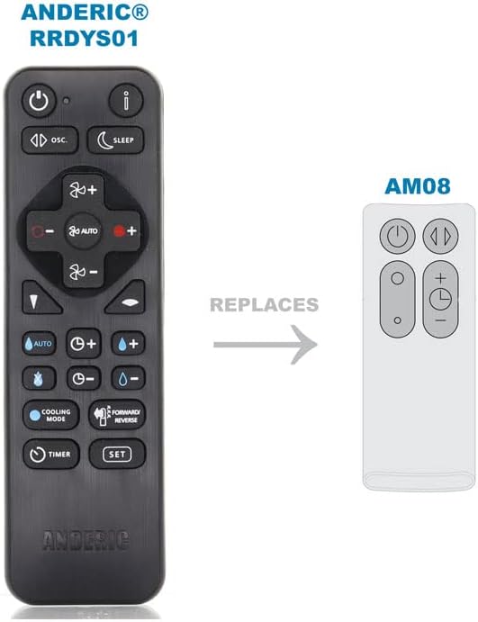 Universal Remote for Dyson AM08 Pedestal Fan - Image 3