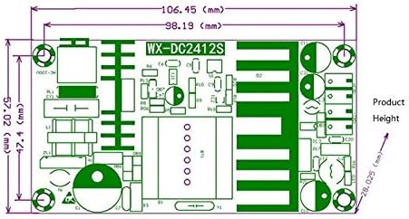 NOYITO AC to DC Isolated Power Supply Module DC 24V 4A 3.3 V 1A Dual Output - Image 2