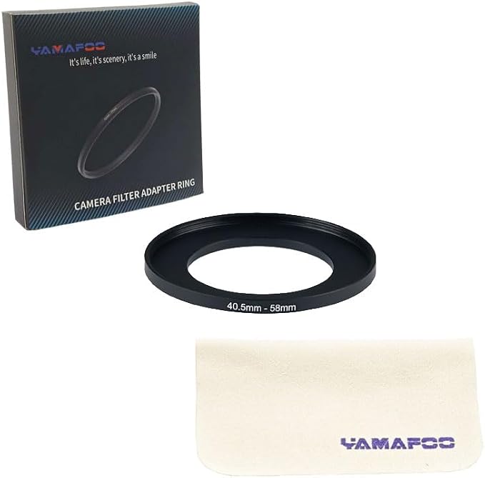 YAMAFOO 40.5mm to 58mm Step-Up Ring/Step Down Rings Filter Adapter - Image 2