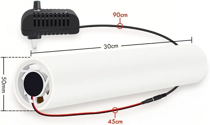 Indoor air ventilation fan for air conditioning holes, wall mounted, - Image 2