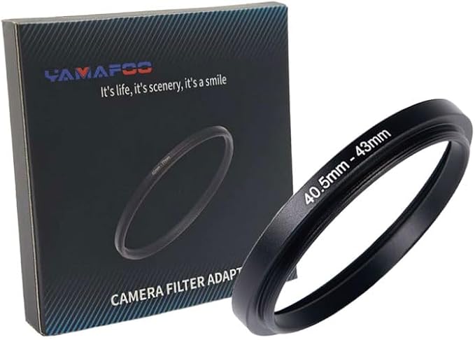 YAMAFOO 40.5mm to 43mm Step-Up Ring/Step Down Rings Filter Adapter by YAMAFOO
