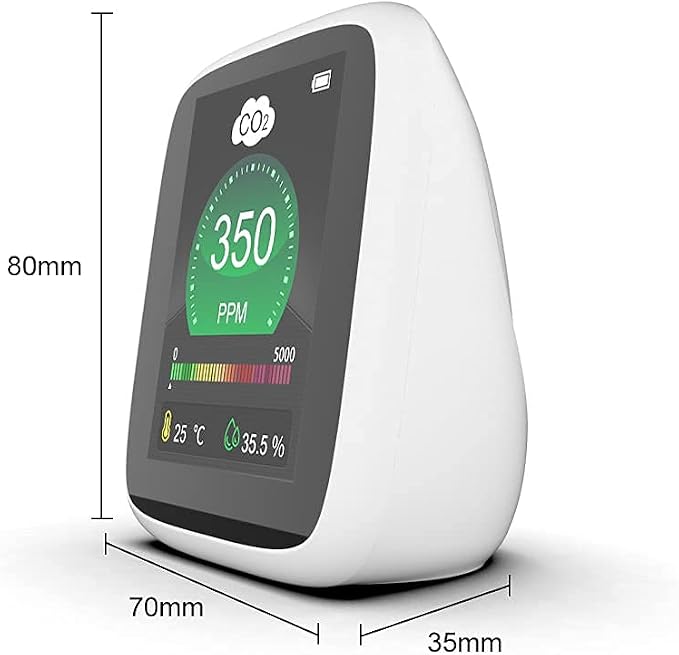 CO2 Carbon Dioxide Air Quality Monitor, Pollution & Ventilation Meter, Tester; - Image 6