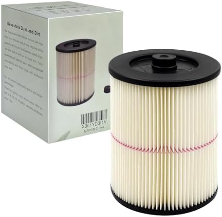17816 9-17816 Red Stripe Vacuum Cartridge Filter Compatible Craftsman Shop Vac - Image 7