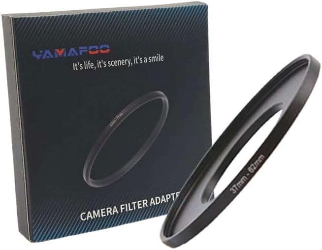 YAMAFOO 37mm to 62mm Step-Up Ring/Step Down Rings Filter Adapter by YAMAFOO