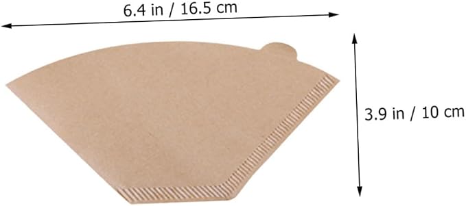 200pcs Unbleached Coffee Filter Papers - Image 2